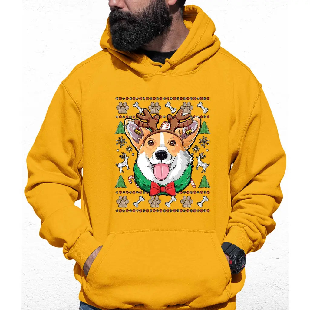 Cute Christmas Dog Colour Hoodie - Tshirtpark.com