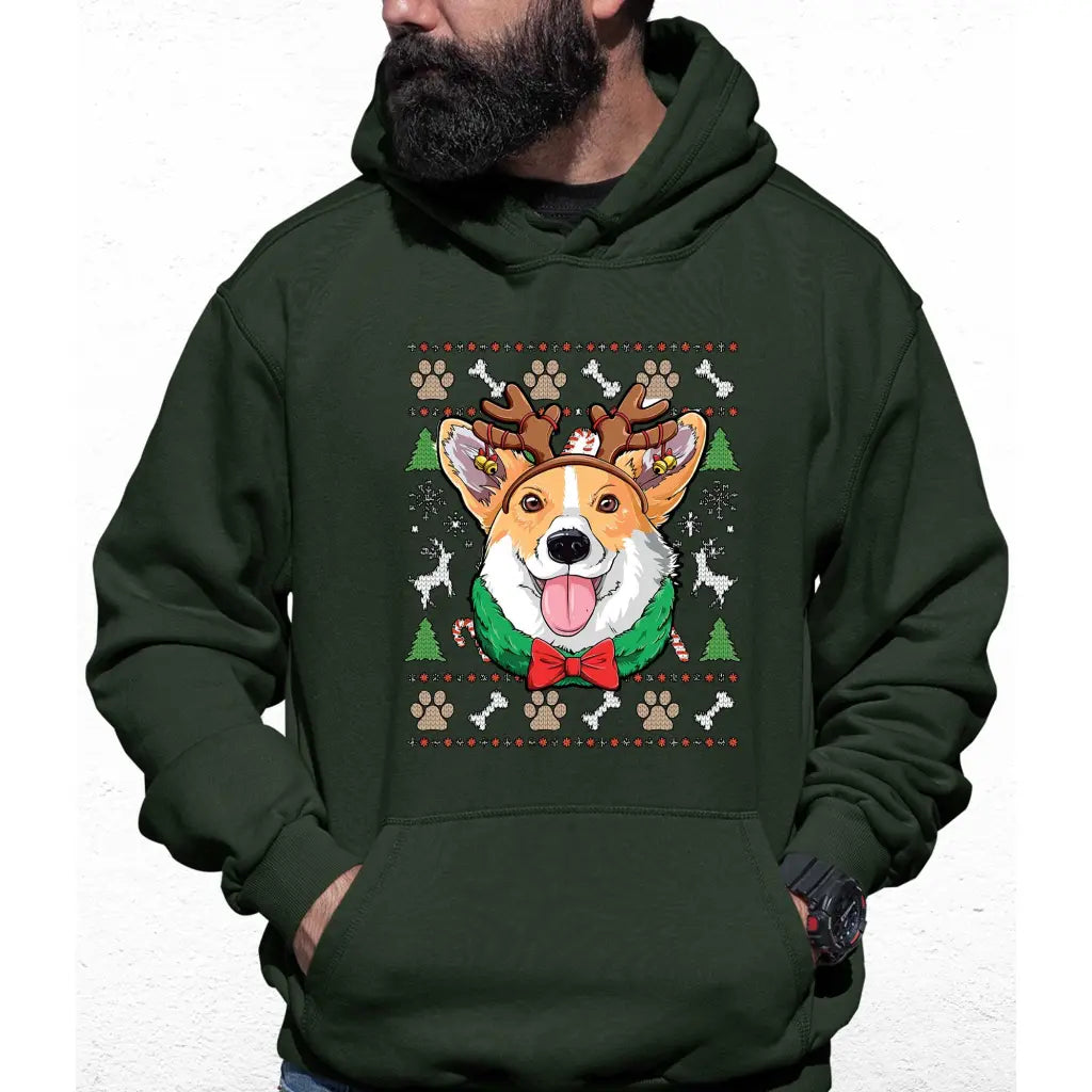 Cute Christmas Dog Colour Hoodie - Tshirtpark.com