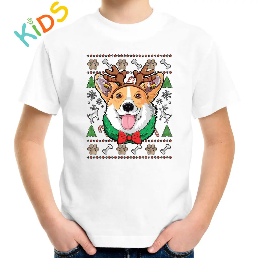 Cute Christmas Dog Kids T-shirt - Tshirtpark.com