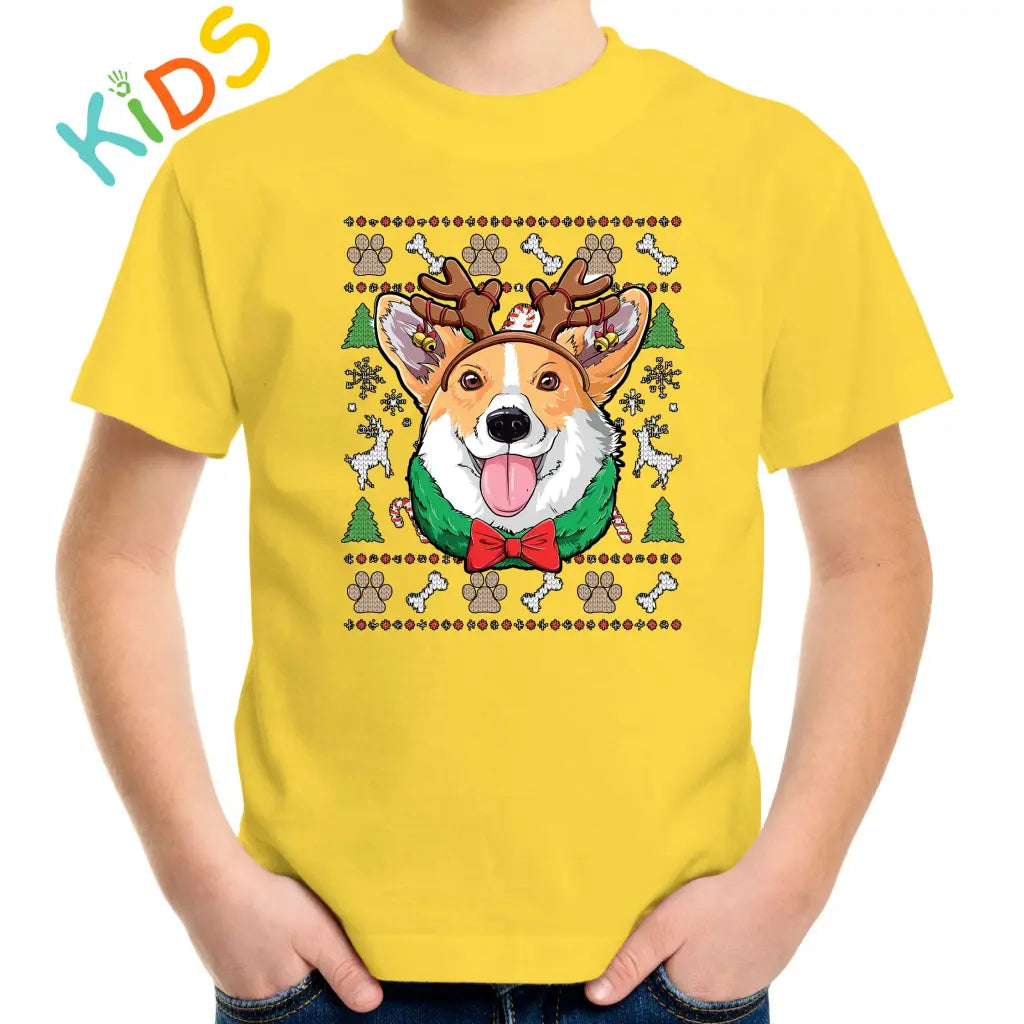 Cute Christmas Dog Kids T-shirt - Tshirtpark.com