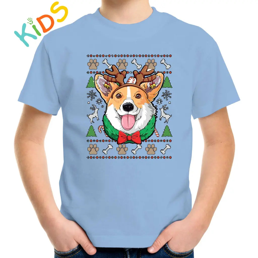 Cute Christmas Dog Kids T-shirt - Tshirtpark.com