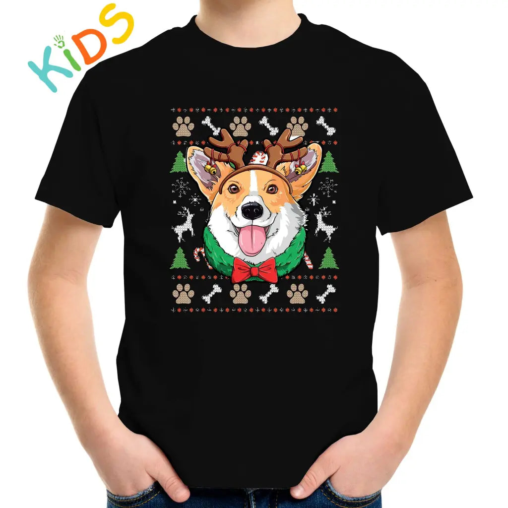 Cute Christmas Dog Kids T-shirt - Tshirtpark.com