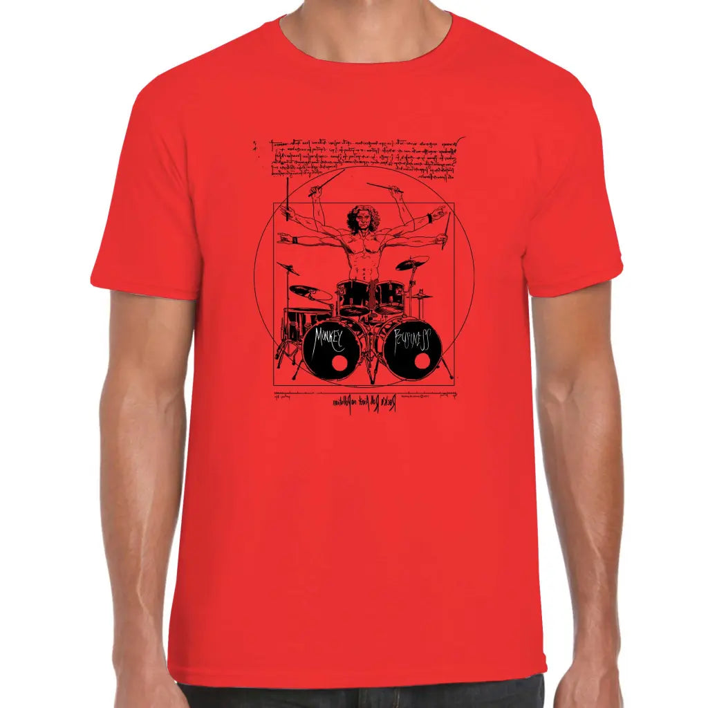 Da Vinci Drum T-Shirt - Tshirtpark.com