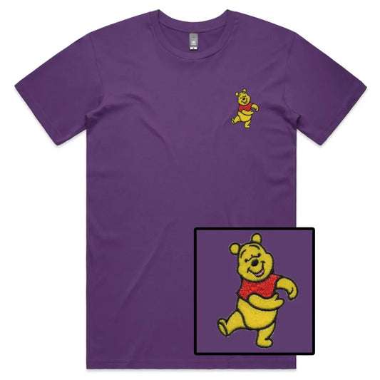 Dancing Bear Embroidered T-Shirt - Tshirtpark.com