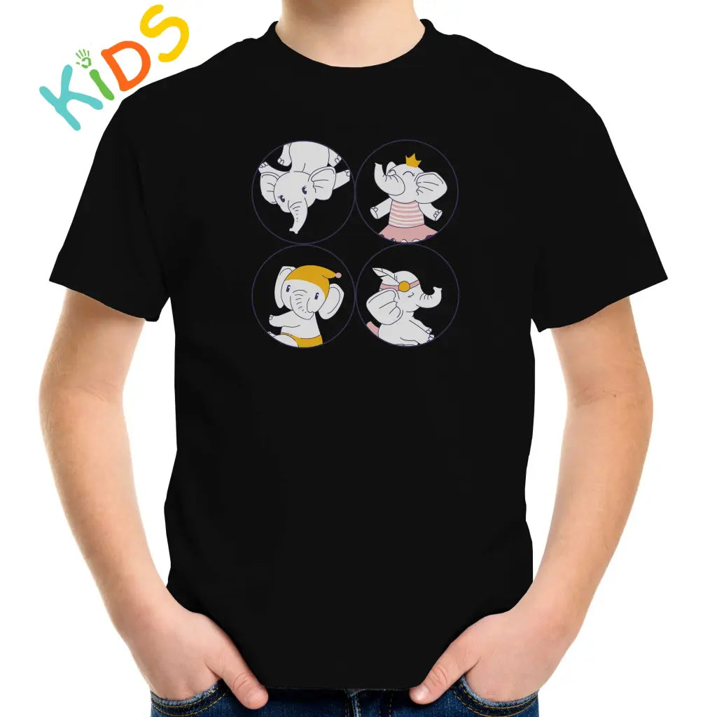 Dancing Elephant Kids T-shirt - Tshirtpark.com