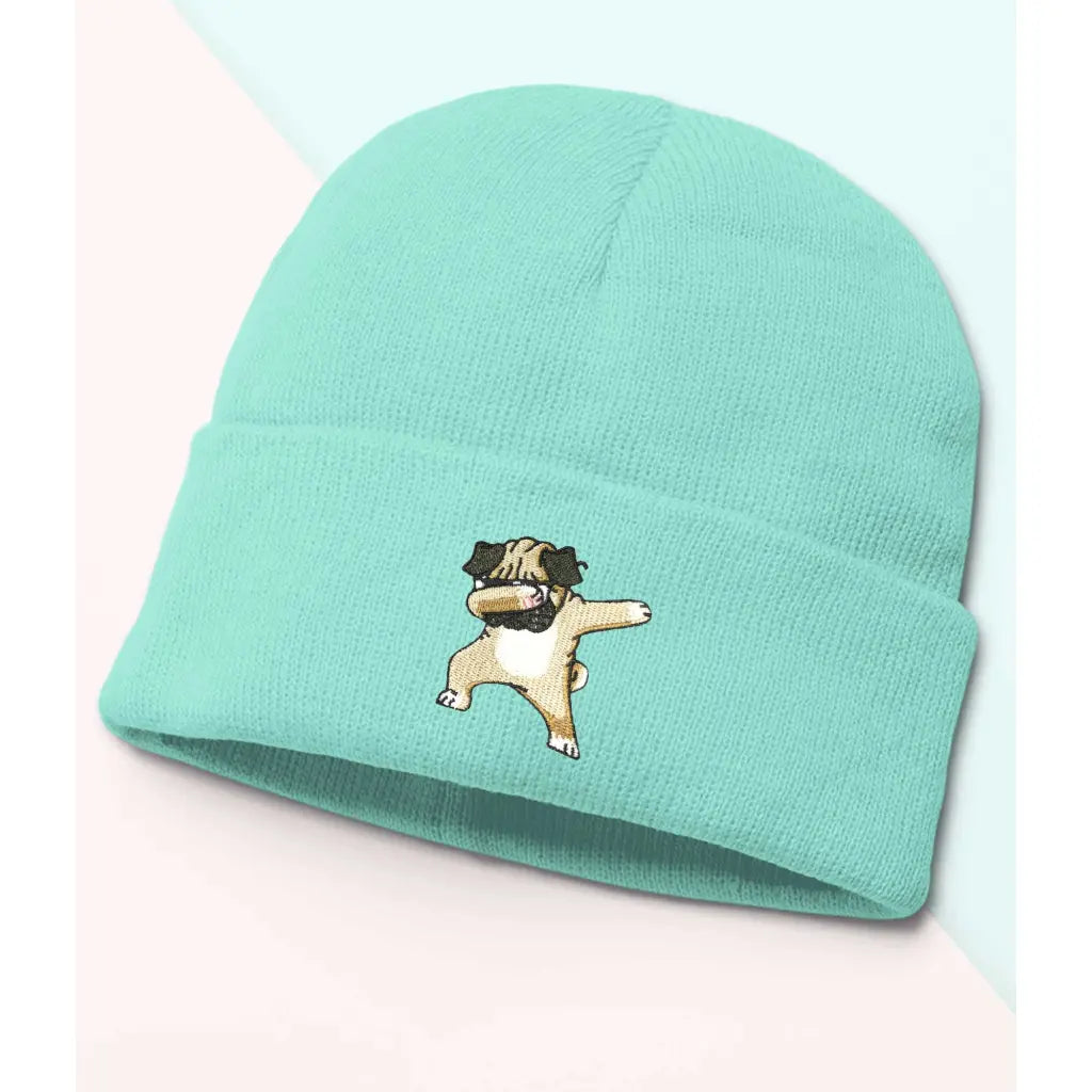 Dancing Pug Beanie - Tshirtpark.com