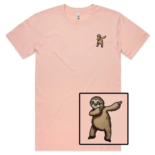 Dancing Sloth Embroidered T-Shirt - Tshirtpark.com