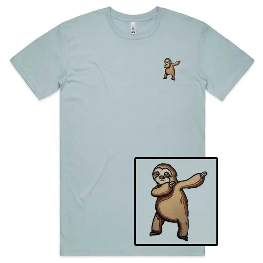 Dancing Sloth Embroidered T-Shirt - Tshirtpark.com