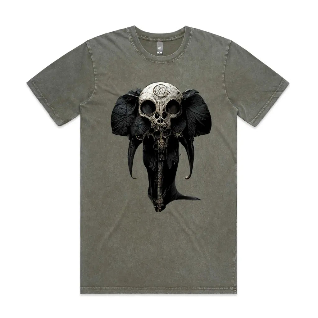 Dark Elephant Stone Wash T-Shirt - Tshirtpark.com