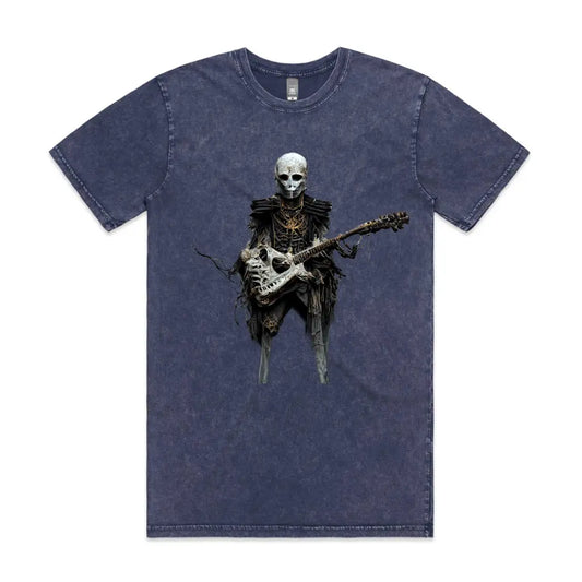 Dark Guitarist Stone Wash T-Shirt - Tshirtpark.com