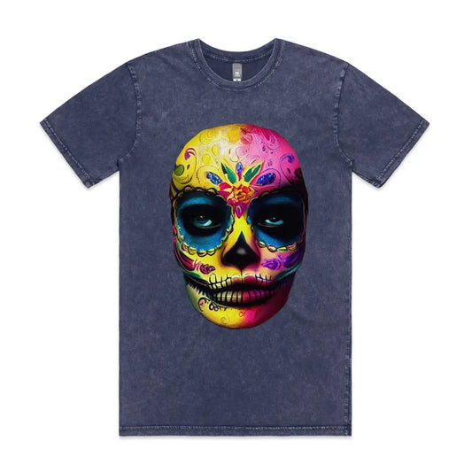 Day Of Dead Stone Wash T-Shirt - Tshirtpark.com