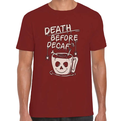 Death Before Decaf T-Shirt - Tshirtpark.com