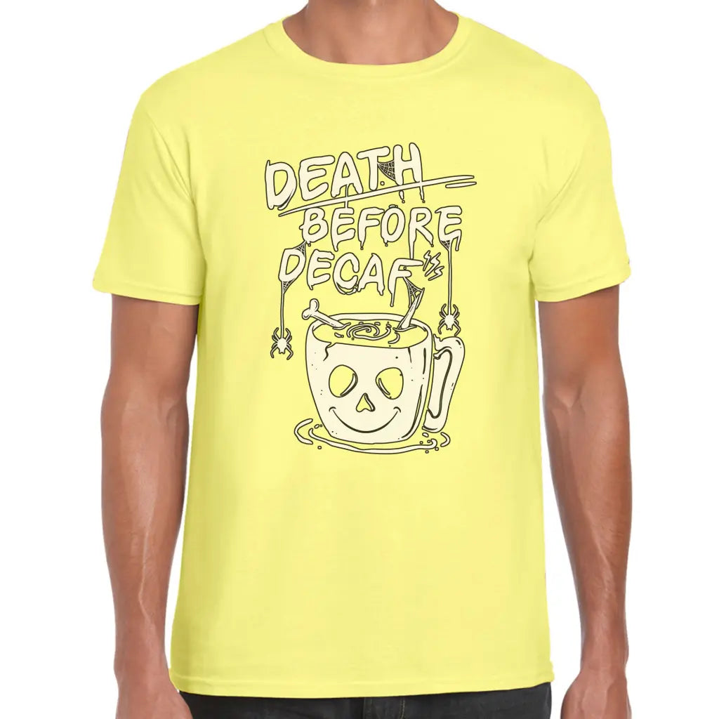 Death Before Decaf T-Shirt - Tshirtpark.com