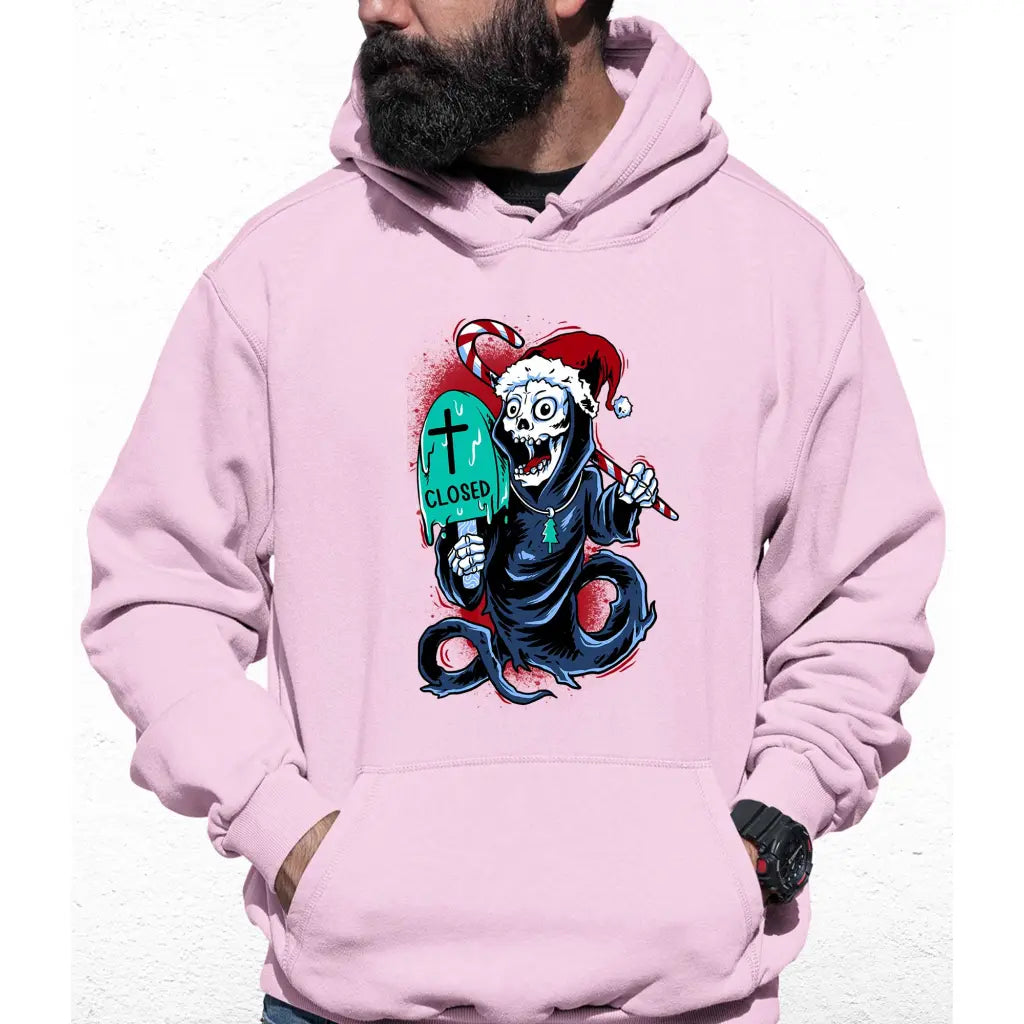 Death Closed Santa Colour Hoodie - Tshirtpark.com