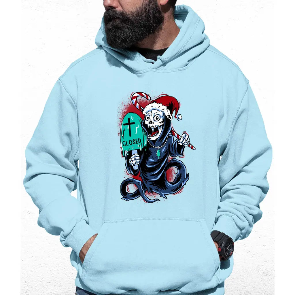 Death Closed Santa Colour Hoodie - Tshirtpark.com