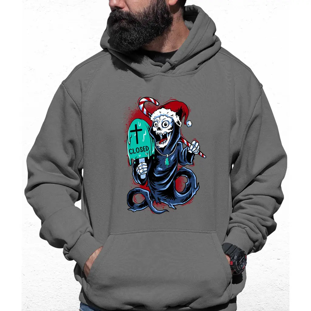 Death Closed Santa Colour Hoodie - Tshirtpark.com