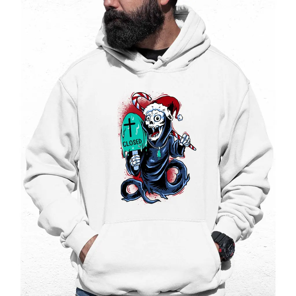 Death Closed Santa Colour Hoodie - Tshirtpark.com