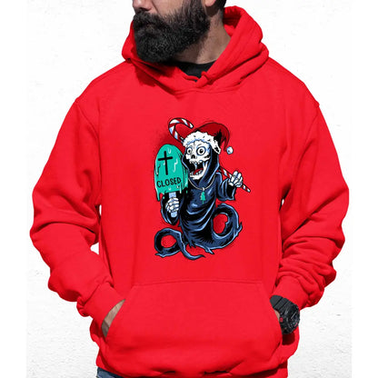 Death Closed Santa Colour Hoodie - Tshirtpark.com