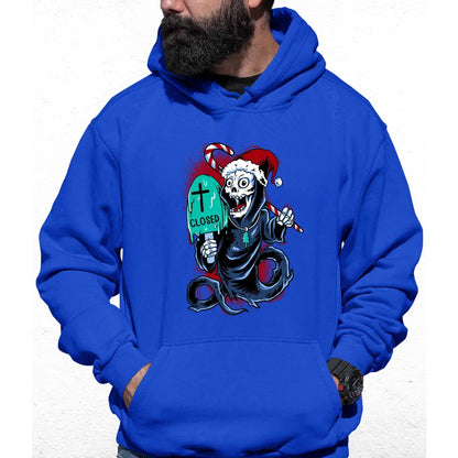 Death Closed Santa Colour Hoodie - Tshirtpark.com