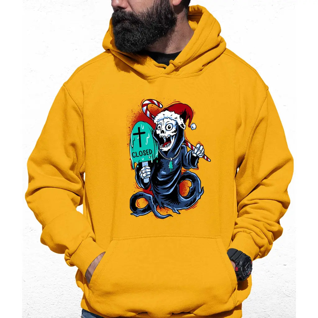 Death Closed Santa Colour Hoodie - Tshirtpark.com