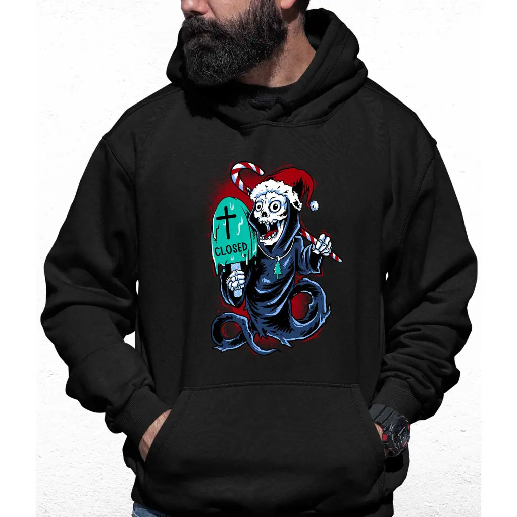 Death Closed Santa Colour Hoodie - Tshirtpark.com