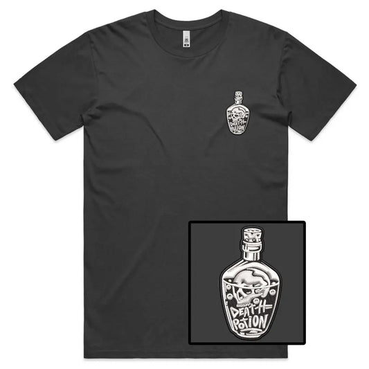 Death Potion Embroidered T-Shirt - Tshirtpark.com