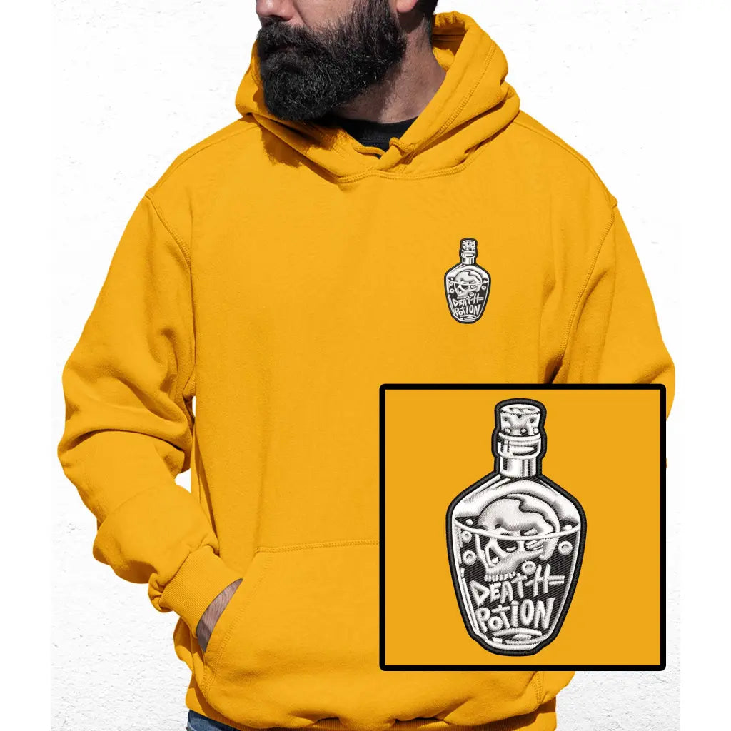 Death Potion Logo Embroidered Colour Hoodie - Tshirtpark.com