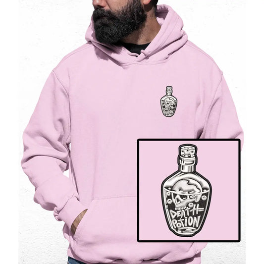 Death Potion Logo Embroidered Colour Hoodie - Tshirtpark.com