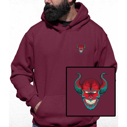 Devil Horn Embroidered Colour Hoodie - Tshirtpark.com