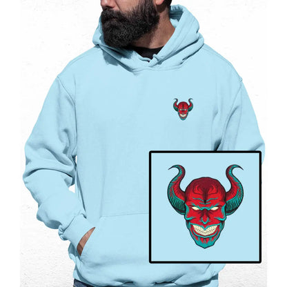 Devil Horn Embroidered Colour Hoodie - Tshirtpark.com