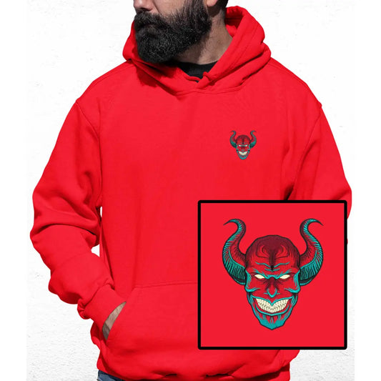 Devil Horn Embroidered Colour Hoodie - Tshirtpark.com