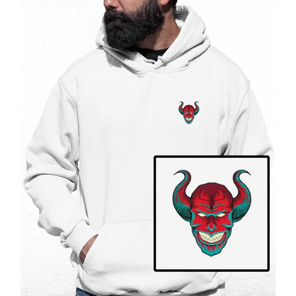 Devil Horn Embroidered Colour Hoodie - Tshirtpark.com
