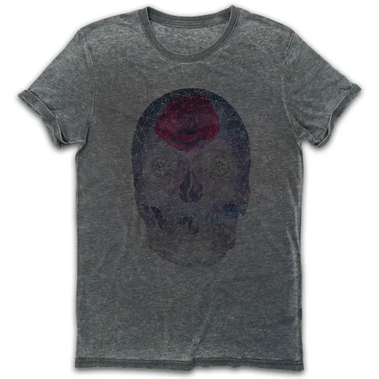 Diamond Skull Vintage Burn-Out T-shirt - Tshirtpark.com