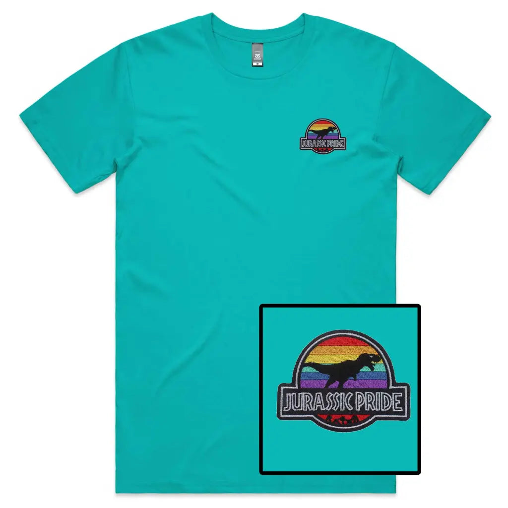 Dino Pride Embroidered T-Shirt - Tshirtpark.com
