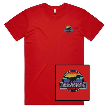 Dino Pride Embroidered T-Shirt - Tshirtpark.com