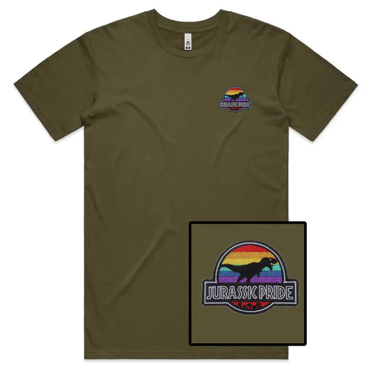 Dino Pride Embroidered T-Shirt - Tshirtpark.com