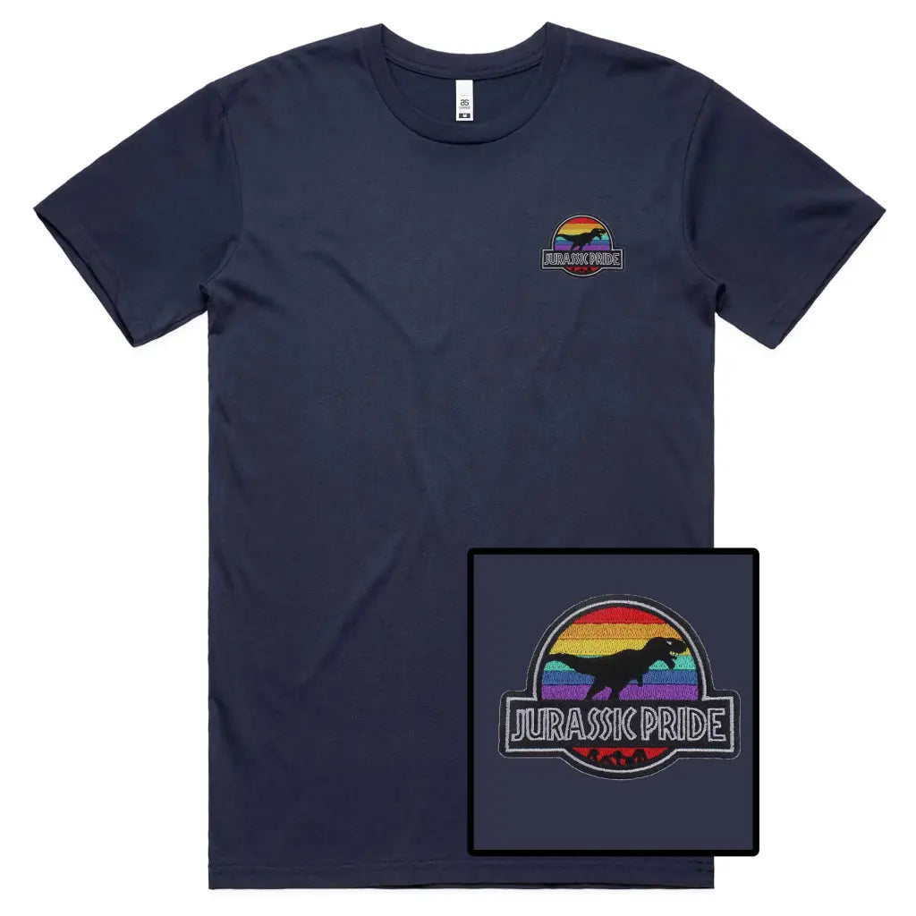 Dino Pride Embroidered T-Shirt - Tshirtpark.com