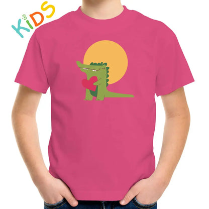 Dino With Heart Kids T-shirt - Tshirtpark.com