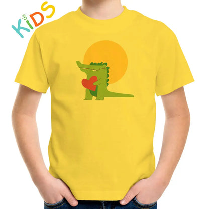 Dino With Heart Kids T-shirt - Tshirtpark.com