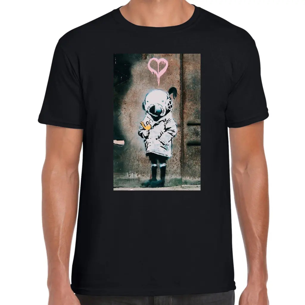 Dive Mask Girl Banksy T-Shirt - Tshirtpark.com
