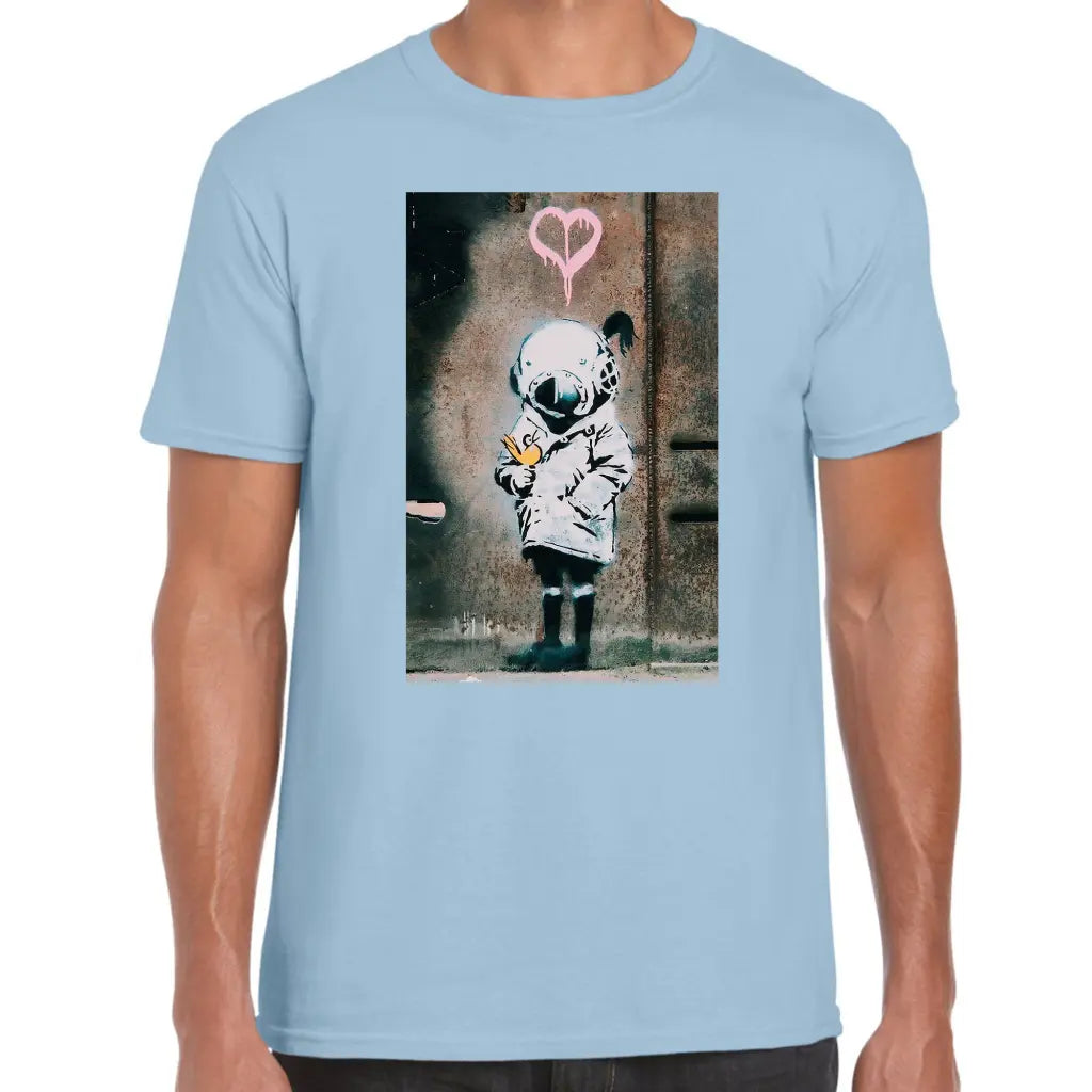 Dive Mask Girl Banksy T-Shirt - Tshirtpark.com