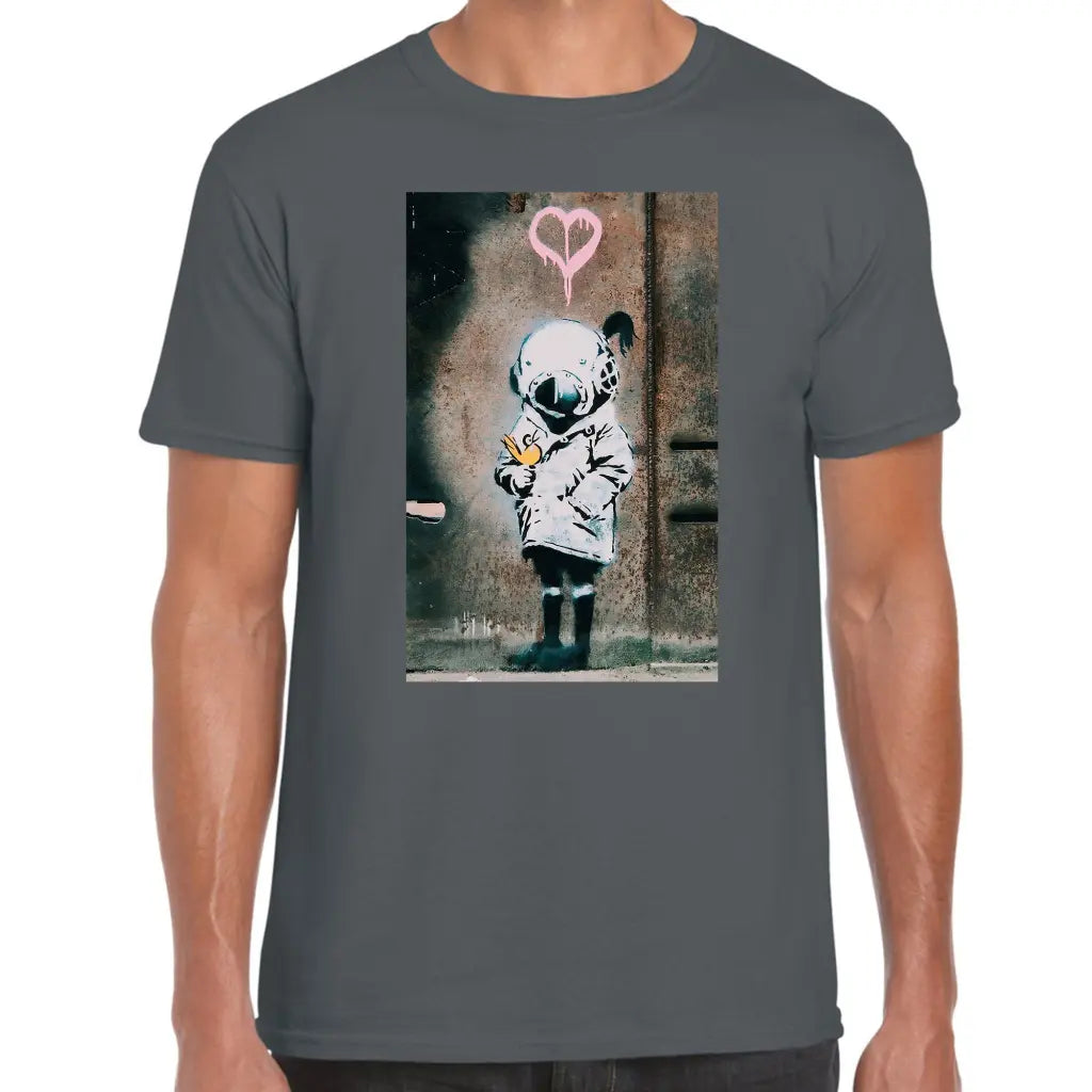 Dive Mask Girl Banksy T-Shirt - Tshirtpark.com