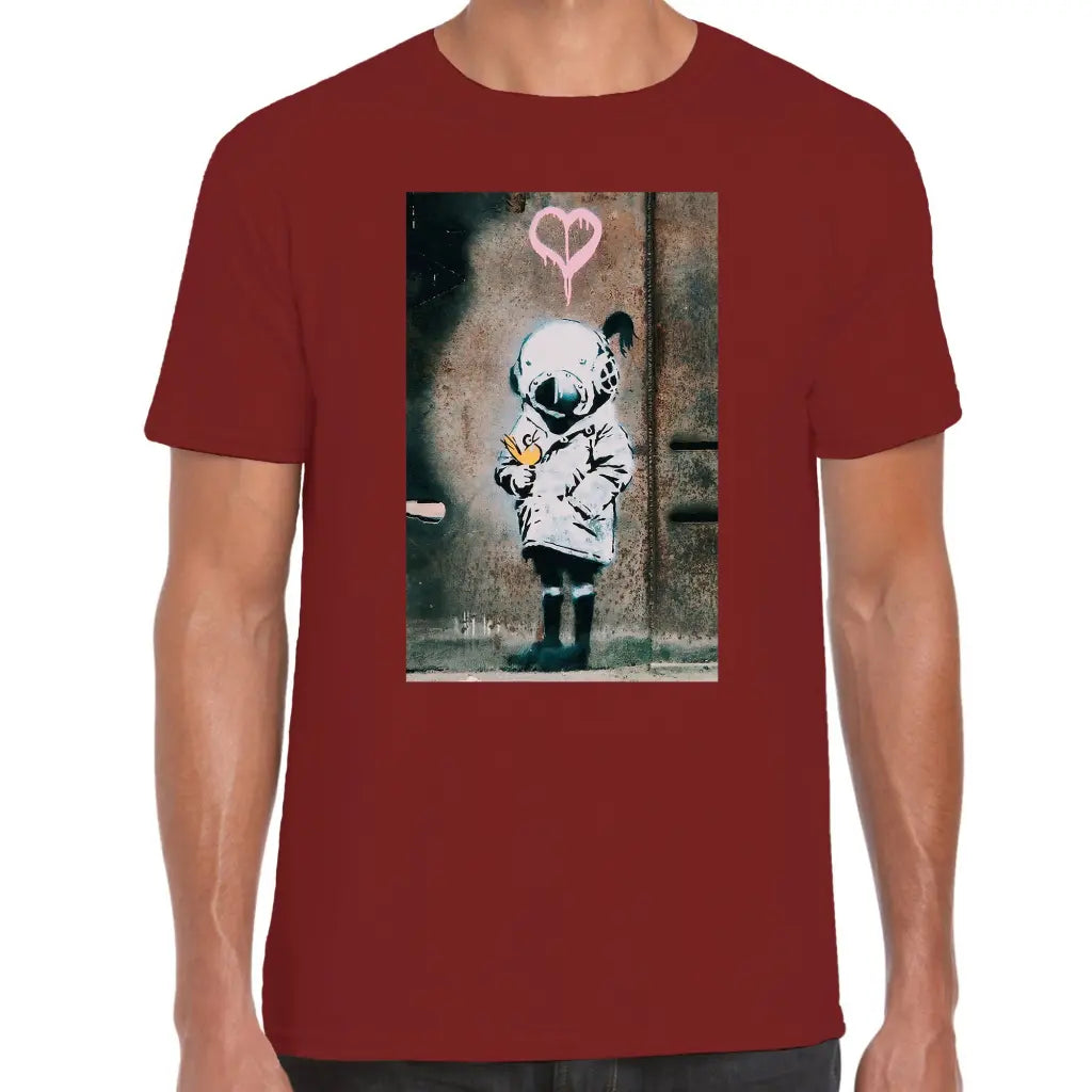 Dive Mask Girl Banksy T-Shirt - Tshirtpark.com