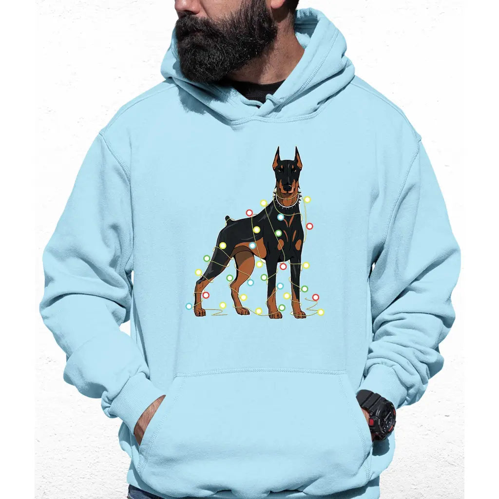 Doberman Lights Colour Hoodie - Tshirtpark.com