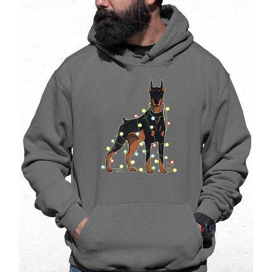 Doberman Lights Colour Hoodie - Tshirtpark.com