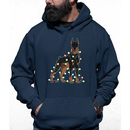 Doberman Lights Colour Hoodie - Tshirtpark.com