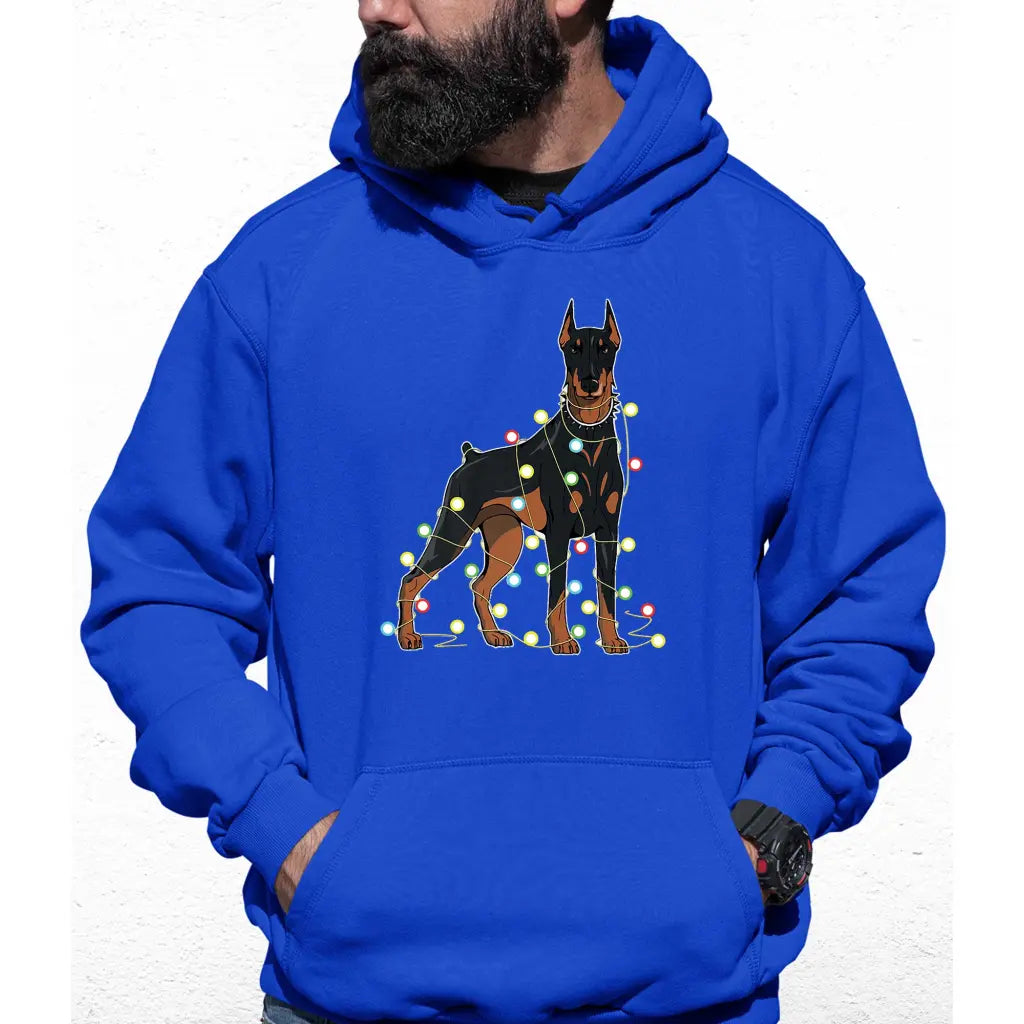 Doberman Lights Colour Hoodie - Tshirtpark.com