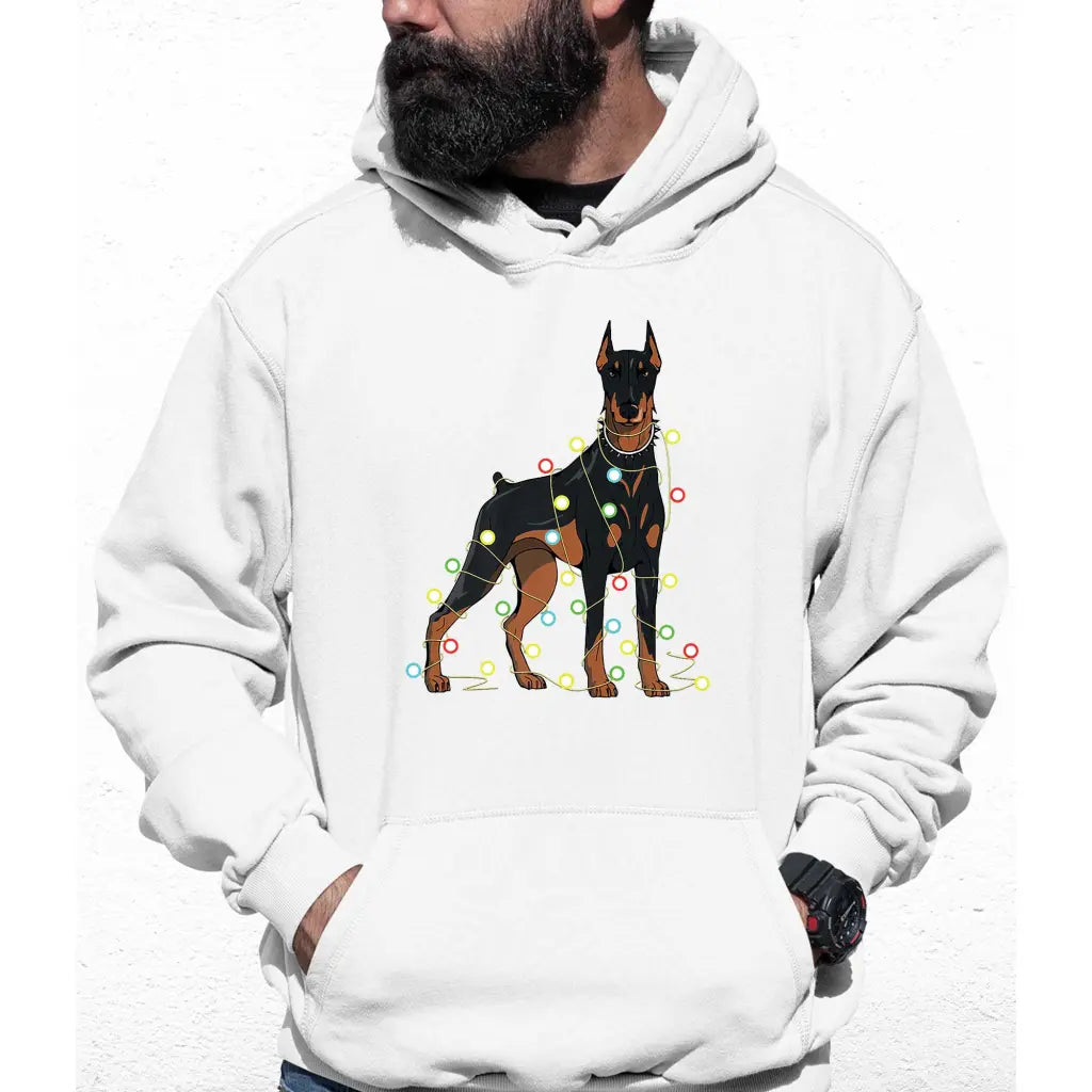 Doberman Lights Colour Hoodie - Tshirtpark.com