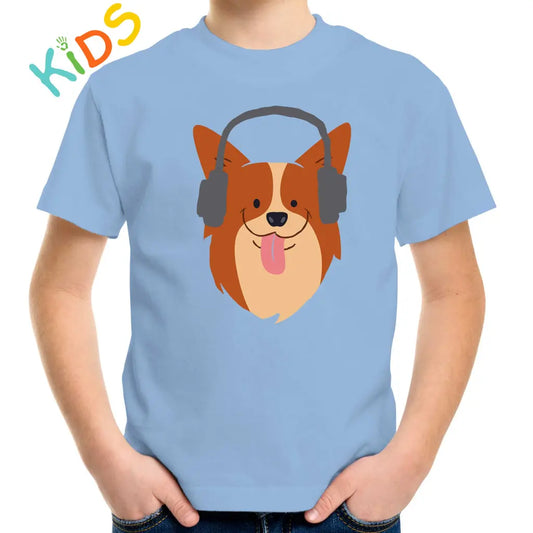 Dog Headphone Kids T-shirt - Tshirtpark.com