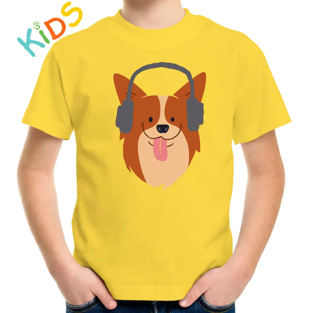 Dog Headphone Kids T-shirt - Tshirtpark.com